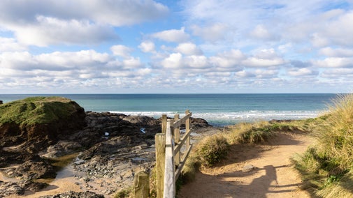 The path to Booby's Bay, a few steps from Tom Parsons' Hut, Cornwall